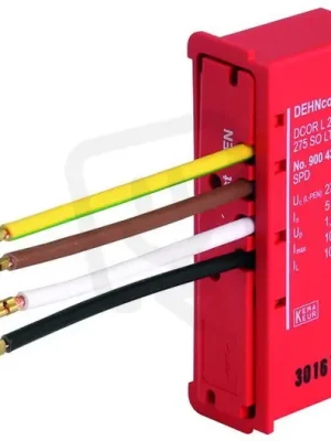 Svodič přepětí typ 2 DEHNcord 2-pólový pro elektroinstalační systémy 900435 Oblíbený