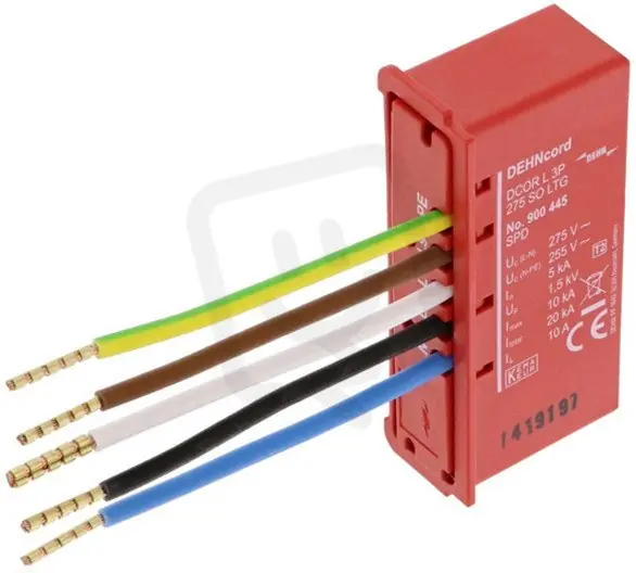 Svodič přepětí typ 2 DEHNcord 3-pólový pro elektroinstalační systémy 900445 Akce