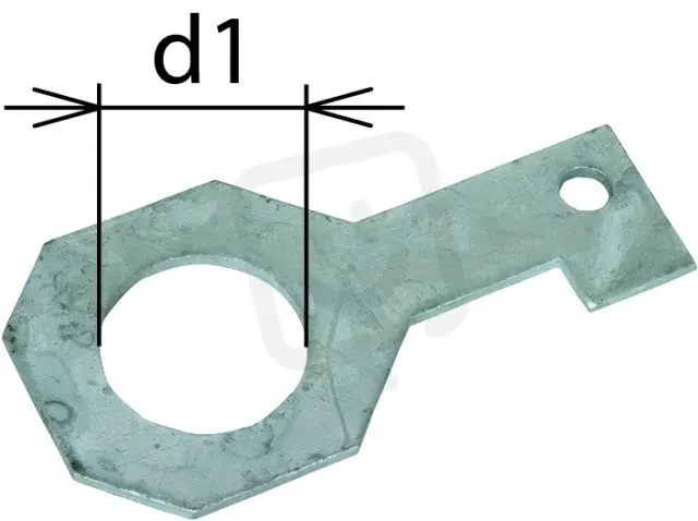 Pouze Dnes Připojovací třmen IF 3 přímý Průměr otvoru d1 36 mm DEHN 923236