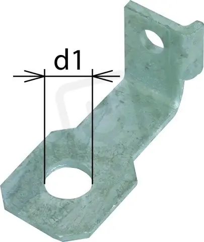 Bezpečná Platba Připojovací třmen IF 1 úhlový Průměr otvoru d1 18 mm DEHN 923318
