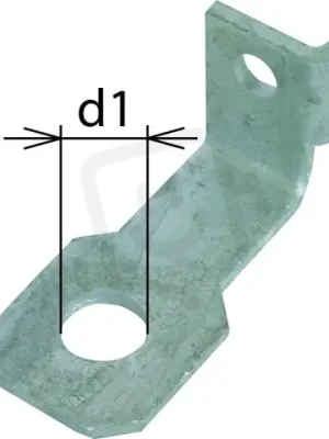 Připojovací třmen IF 1 úhlový Průměr otvoru d1 22 mm DEHN 923322 Hit Sezóny