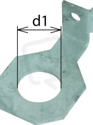 Přímo Od Výrobce Připojovací třmen IF 1 úhlový Průměr otvoru d1 42 mm DEHN 923342