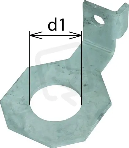 Přímo Od Výrobce Připojovací třmen IF 1 úhlový Průměr otvoru d1 42 mm DEHN 923342