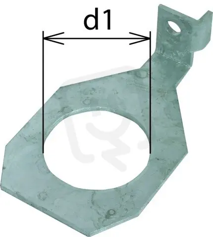 Nejprodávanější Připojovací třmen IF 1 úhlový Průměr otvoru d1 62 mm DEHN 923362