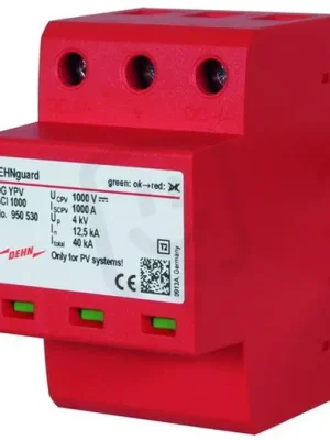 Svodič přepětí DEHNguard vícepólový pro FV aplikace do 1000V DC 950530 Časově Omezené