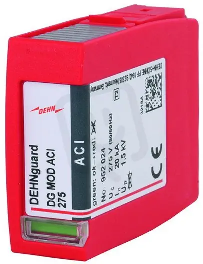Svodič přepětí typ 2 vypínací jiskřiště, modul pro DEHNguard ACI 952024 Cenově Výhodný