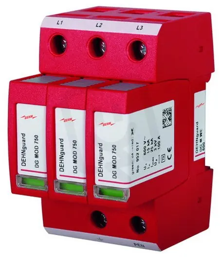 Svodič přepětí DEHNguard M 3-pólový pro TN-C systémy 952302 Ihned K Objednání