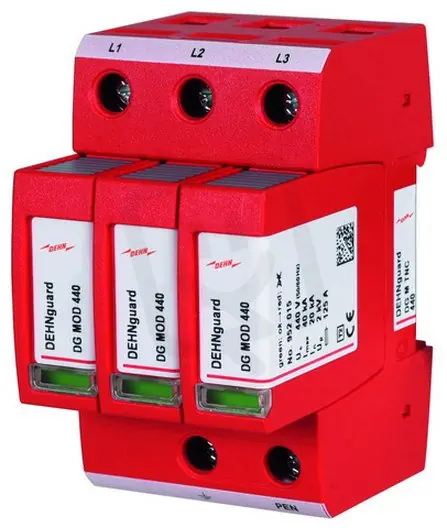 Svodič přepětí DEHNguard M 3-pólový pro TN-C systémy 952303 Poslední Šance