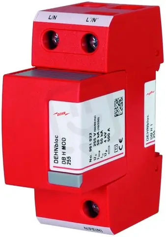 Vrácení Zdarma Svodič bleskových proudů DEHNbloc H M 1-pólový, 255V AC 961122
