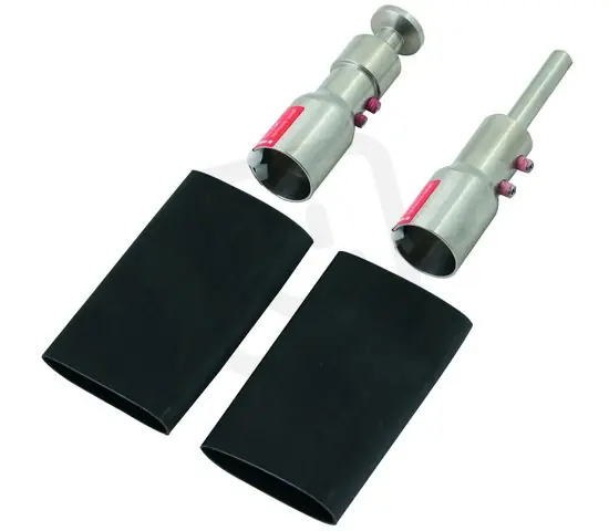 Připojovací členy + montážní materiál pro vodič HVI-power long, D 27mm černý Cenově Výhodný