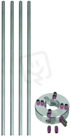 Pouze Dnes Upevňovací set pro stranový jímač 4 jímače Alu D=10mm L=530mm DEHN 819183