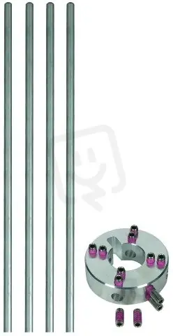 Dokud Zásoby Vydrží Upevňovací set pro stranový jímač 4 jímače Alu D=10mm L=1030mm DEHN 819185