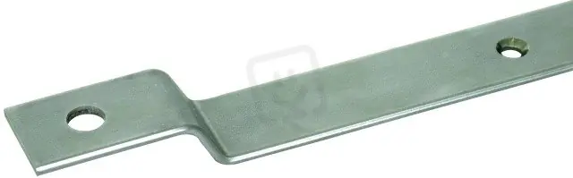 Akční Cena Připojovací praporec úhlový pro pásek 30x3,5 nerez V4A L 3000mm s otvory 11mm