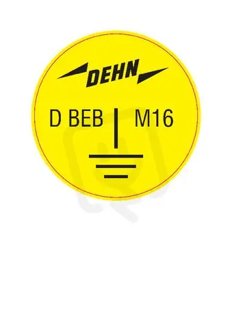 Značkový Nálepka se symbolem uzemnění prům. 50mm DEHN 419901