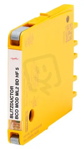 Kombinovaný svodič - modul pro 1pár vodičů BLITZDUCTORconnect stavový terčík Výprodej