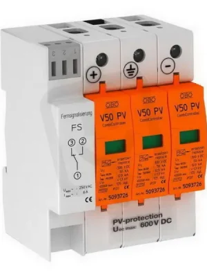 OBO V50-B+C 3PHFS600 Přepěťová ochrana 600V DC Akce