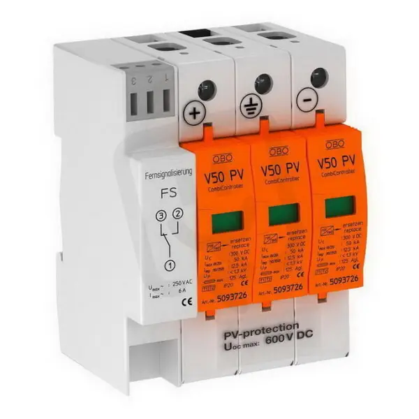 OBO V50-B+C 3PHFS600 Přepěťová ochrana 600V DC Akce