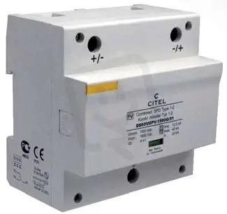 Přepěťová ochrana 1+2 pro fotovoltaiku DS60VGPV-600G/51 600 Vdc CITEL 3963 Novinka