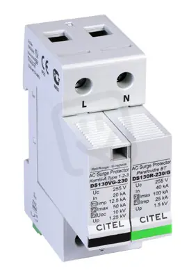 Přepěťová ochrana 1+2+3 AC DS 132VGS-230/G řazení 1+1 CITEL 571572 Novinka