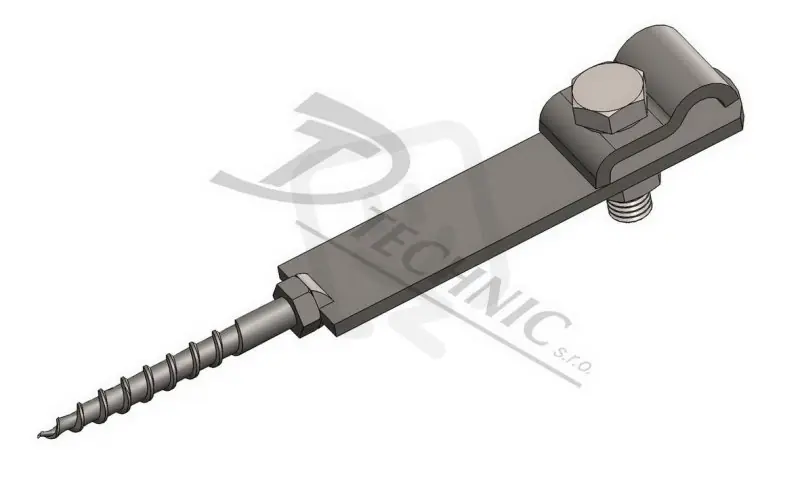 PV 01 h 160 Podpěra vedení do zdi na hmoždinku - 8x160 DT TECHNIC 101021 Cenově Výhodný