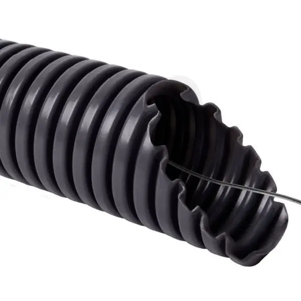 Horká Nabídka Ohebná trubka PVC SUPER MONOFLEX 25 mm s drátem, 33212, 750N/5cm, tmavě šedá.