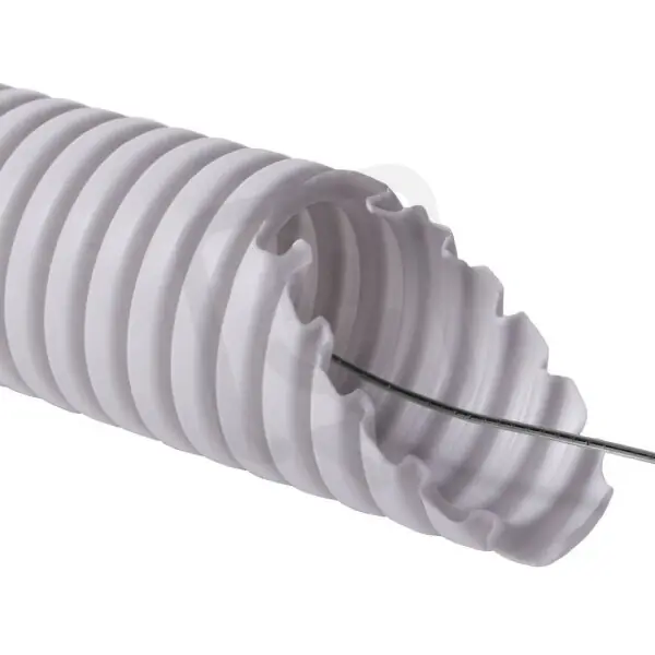 Nakupujte Hned Ohebná trubka PVC MONOFLEX 40 mm s drátem, 22212, 320N/5cm, světle šedá.