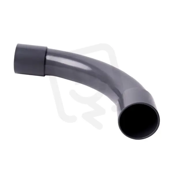Koleno 90° pro tuhé elektroinstalační trubky PVC pr. 50 mm, tmavě šedé. Novinka