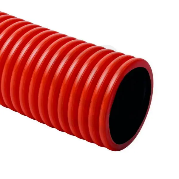 Finální Výprodej Ohebná dvouplášťová korugovaná bezhalog. chránička KOPOFLEX 160mm červená 25m