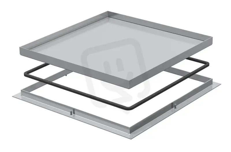 OBO RK V2 15 Rámová kazeta slepá 282x282x15 Nerez ocel materiál 1.4307 A2 1.4301 Značkový