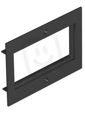 OBO T4B P7 9011 Krycí deska 2 násobný Modul 45 pro T4B 110x77mm grafitově černá Omezená Nabídka