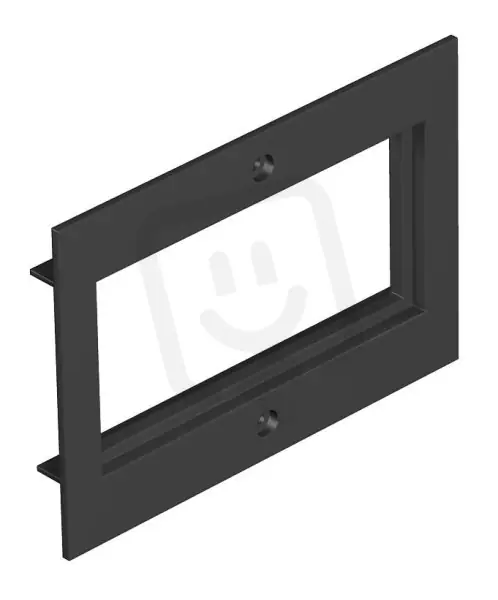 OBO T4B P7 9011 Krycí deska 2 násobný Modul 45 pro T4B 110x77mm grafitově černá Omezená Nabídka
