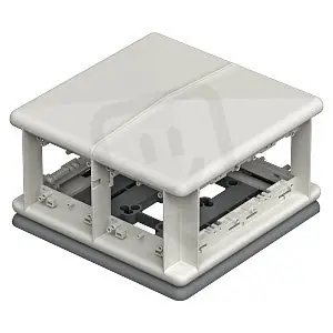 Dokud Zásoby Vydrží OBO T8NL 00C 7035 Přístrojový nástavec, 225x225x125, světle šedá Polyamid, PA