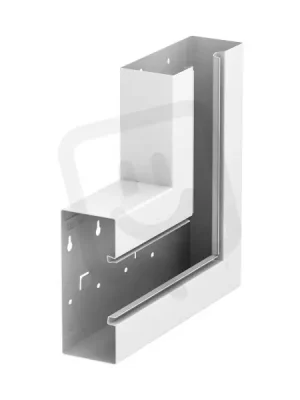 Víkendová Akce OBO GS-SFS70170RW Plochý roh, pro kanál Rapid 80, 70x170mm, čistě bílá Ocel