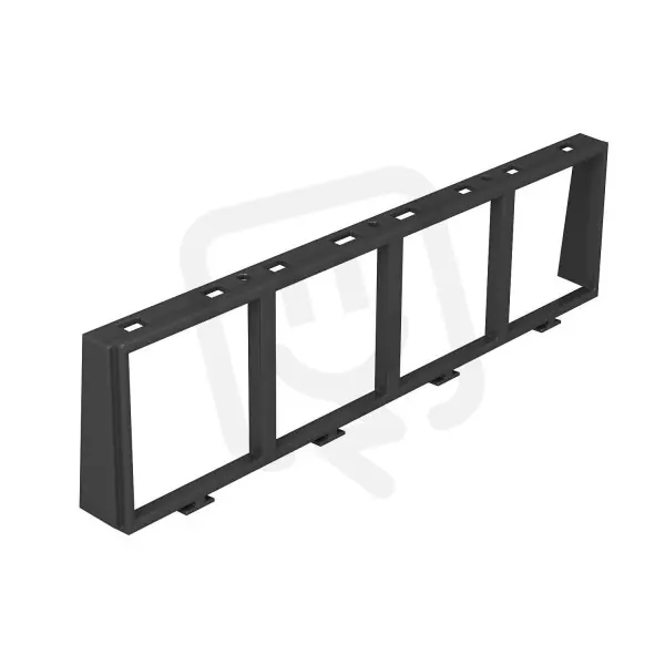 Kup Teď OBO MT45V 4 Montážní rám pro 4 × 1 Modul 45 grafitově černá