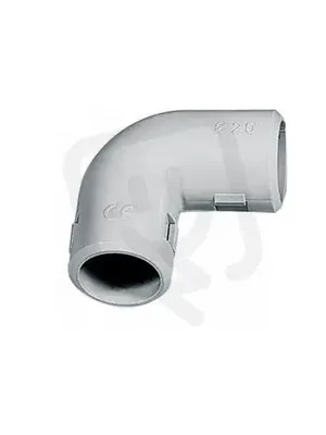 Ohyb trubek 90° s osazením, dělitelný, samozhášivý, IP40, 16mm, šedý HL CI16 Nejlepší Volba
