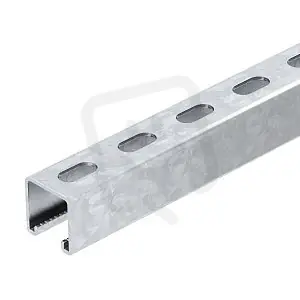 Rychlé Dodání OBO MS4141P6000FS Profilová lišta děrovaná šířka výřezu 22 mm 6000x41x41 Ocel