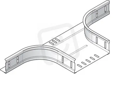 Sezónní Sleva Horizontální odbočení pro kabelový žlab HL KBSI 60, šířky 150mm, Sendzimir