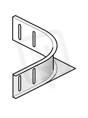 Nejprodávanější Univerzální horizontální ohyb 90°, výška 60mm, Sendzimir HL SYSTEM HL AZH60