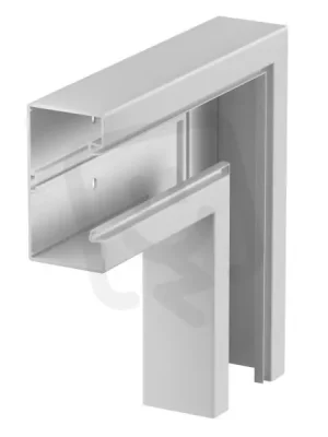 OBO GK-F70130LGR Plochý roh pro kanál Rapid 80 70x130mm světle šedá Víkendová Akce