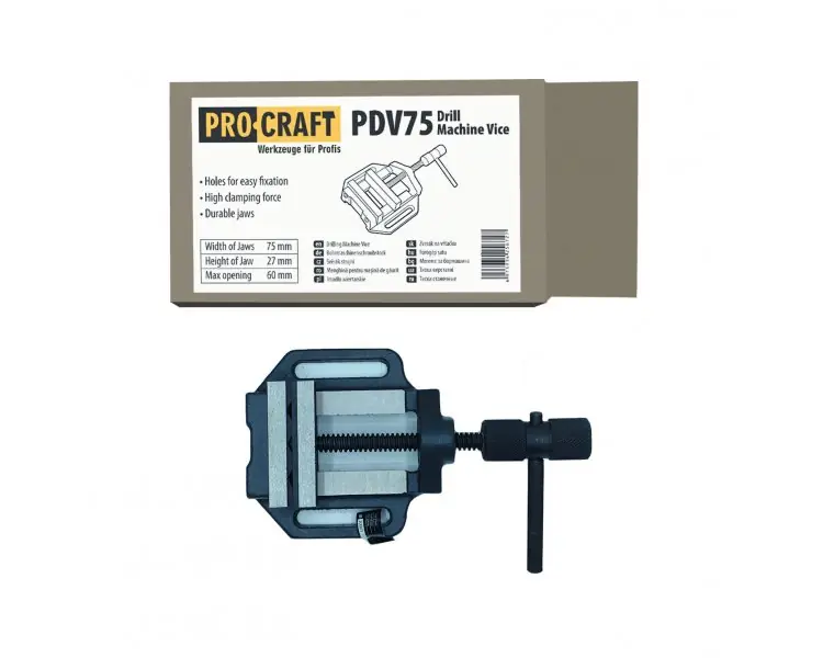 Objednat Nyní Svěrák pod vrtačku Procraft PDV75 PDV75