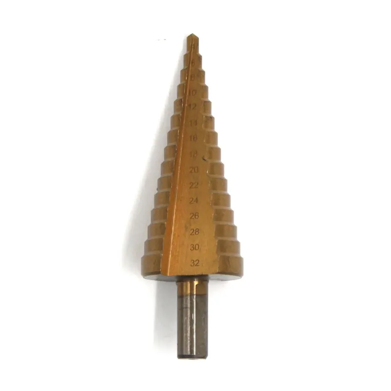 Finální Výprodej Vrták do kovu stupňovitý HSS, ∅4-32mm, TiN, HRC 60-63 07-01-4432