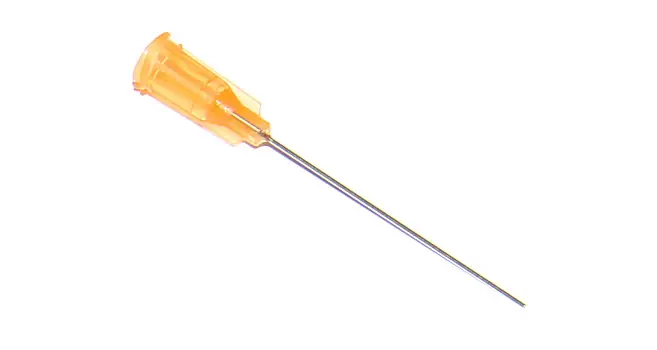 Značkový Lepené dávkovací jehly s nerezovou kanylou 38,1mm oranžová 23G 1ks