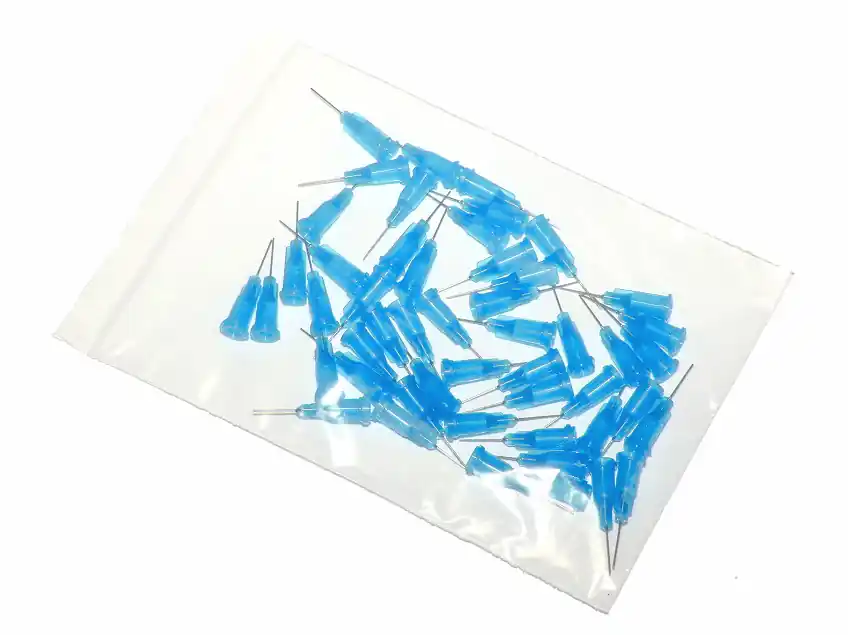 Lepené dávkovací jehly s nerezovou kanylou 25,4mm modrá 22G 50ks Originální