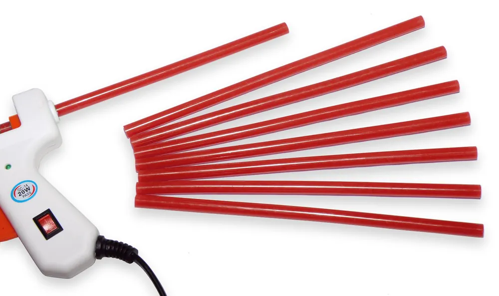 Tyčinka do tavné pistole červená průměr 7,5 mm 110ks(1kg) Časově Omezené