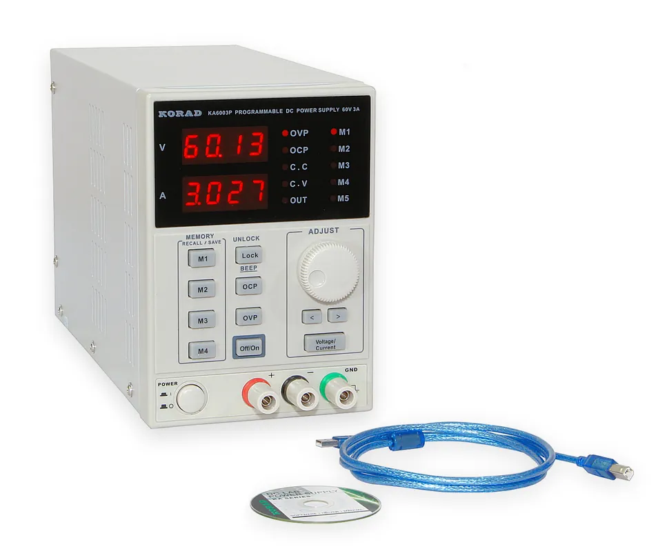 Super Cena Programovatelný laboratorní zdroj Korad KA6003P s připojením k PC
