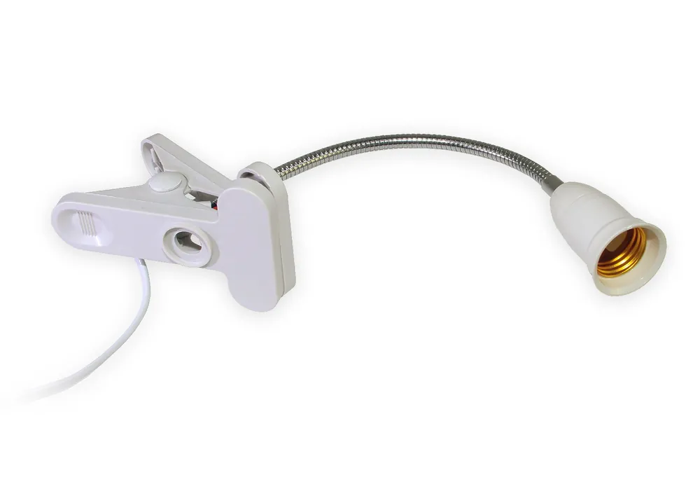 Lampa s klipem a délkou krku 20 cm, bez stínítka Dokud Zásoby Vydrží