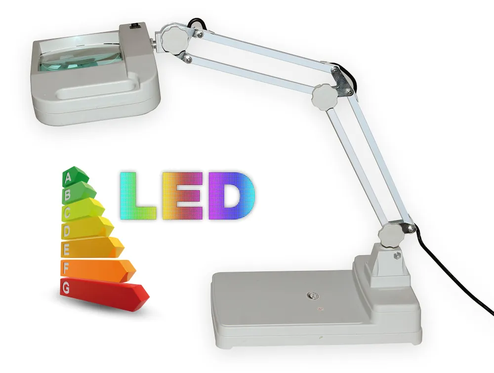 LED lampa se zvětšovacím sklem T86-I zvětšení 8 dioptrií Autentický
