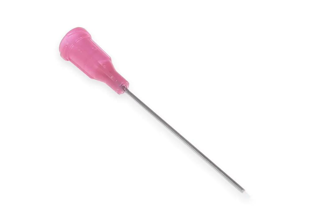 Oblíbený Nerezové dávkovací jehly s vloženou teflonovou trubičkou 38,1mm 25G 1ks
