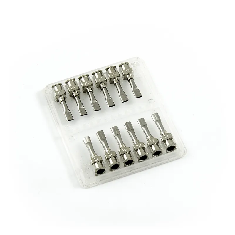 Oblíbený Ploché nerezové dávkovací jehly 12G 0.5" set 12ks