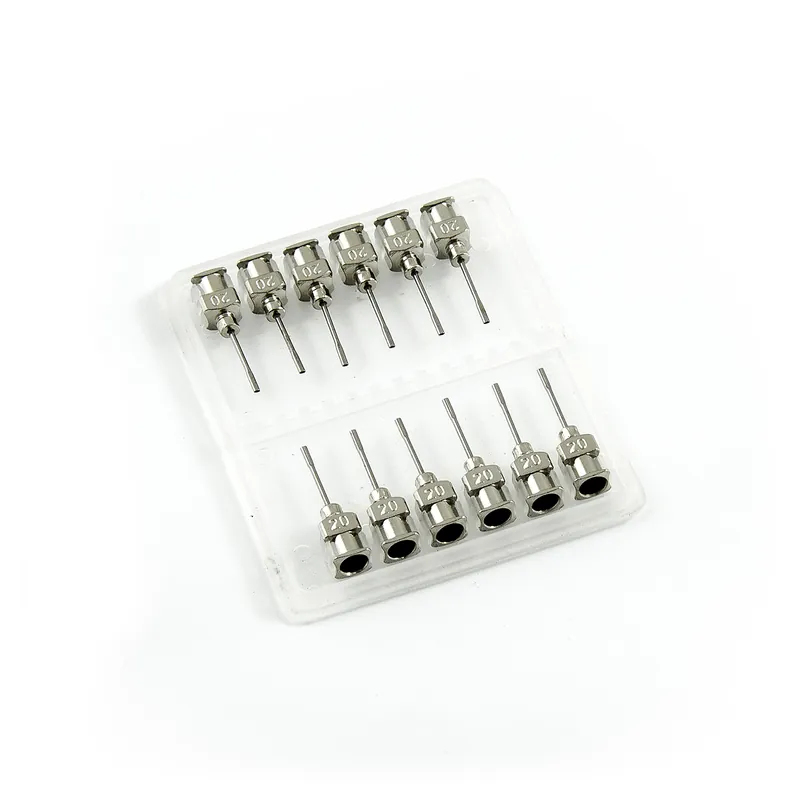 Nízká Cena Ploché nerezové dávkovací jehly 20G 0.5" set 12ks